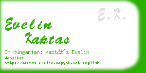 evelin kaptas business card